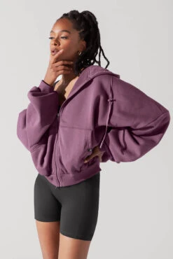 Zip Cloud Hoodie - Deep Plum -Popflex Store ZipHoodie DeepPlum 5002 0026 Edit 1