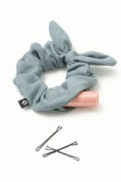 Secret Scrunchie With Bow -Popflex Store befulfilled popflex hair scrunchie blue open pocket 8d129402 04f0 4f41 9cb1 1c9507c0f55f