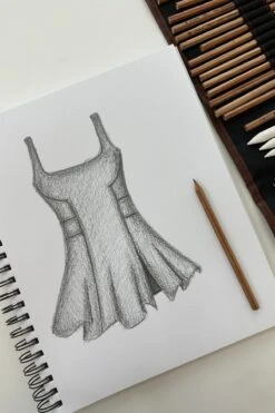 Tie-Breaker Superdress™ - Peppercorn -Popflex Store tiebreakerdresssketchpopflex